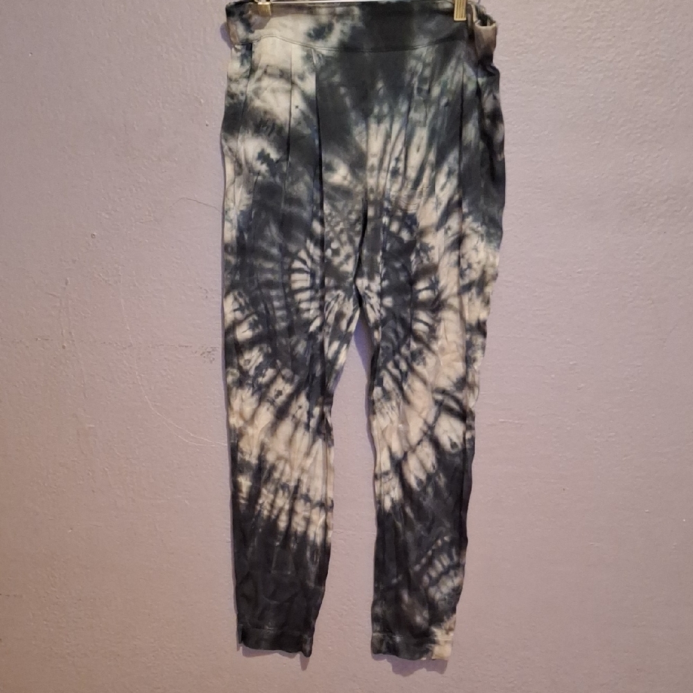 Enza Costa Monochrome Tie-Dye Leggings